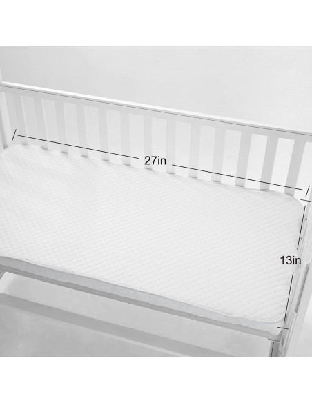 Forro de Cambiador de Bebé Boulevard Agradable 68.6x33 cm Blanco