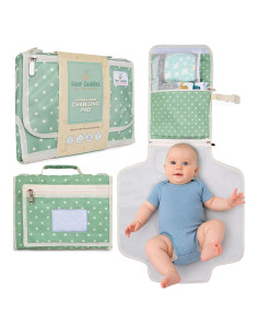 Almohadilla de Cambio de Pañales Portátil Four Cuddles Verde