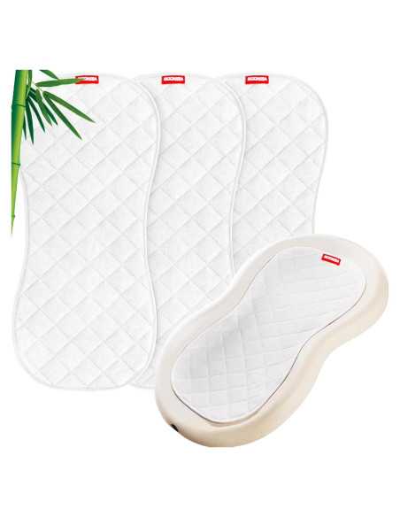 Forro de Cambiador Acolchado Moonsea 3 Piezas Impermeable