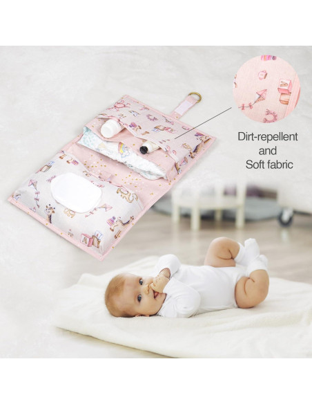 Bolso de Pañales BABY SHOWER CHOCOLATE Rosa 24x43 cm