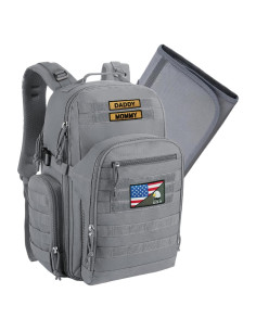 Mochila Táctica de Pañales MIRACOL para Papás - Gris 40L