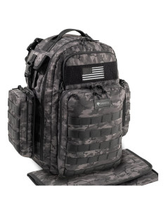 Mochila de Pañales Dinictis Camuflaje Negro 40L Impermeable