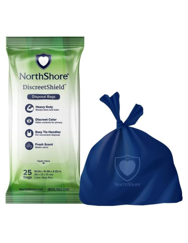 Bolsas de Desecho NorthShore DiscreetShield 75 Unidades Aroma Fresco