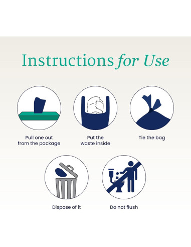 Bolsas de Desecho NorthShore DiscreetShield 75 Unidades Aroma Fresco