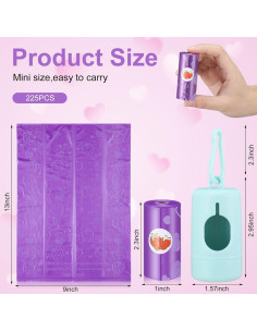 15 Rollos de Bolsas Desechables para Pañales Fullhawl 2