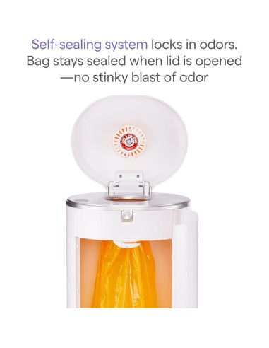 Cubo de Pañales Munchkin Step con Control de Olores y Bicarbonato