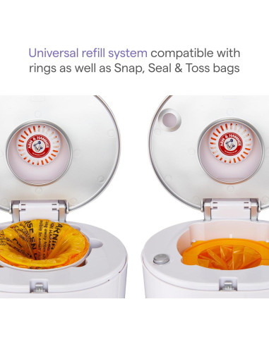 Cubo de Pañales Munchkin Step con Control de Olores y Bicarbonato