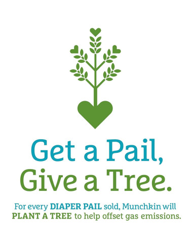 Cubo de Pañales Munchkin Step con Control de Olores y Bicarbonato