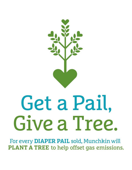 Cubo de Pañales Munchkin Step con Control de Olores y Bicarbonato