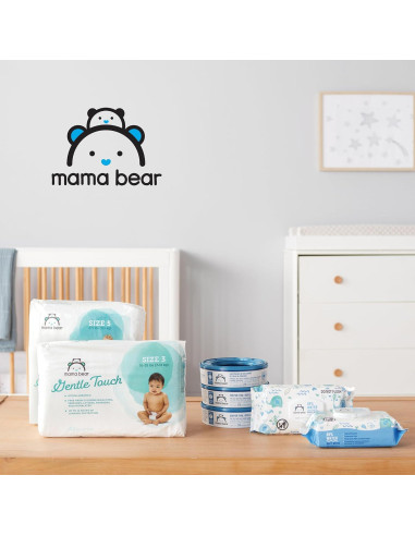 Recargas Cubo Pañales Mama Bear para Diaper Genie - 1080 Pañales