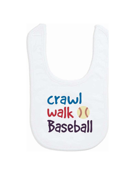 Babero de béisbol para bebés ChalkTalkSPORTS | Microfibra Suave