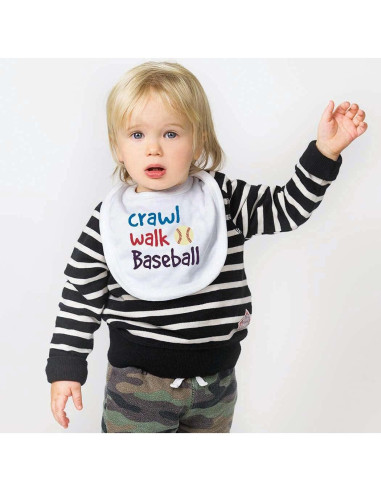 Babero de béisbol para bebés ChalkTalkSPORTS | Microfibra Suave