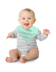 Baberos de Muselina 100% Algodón Accmor 10 Piezas Bebés 2