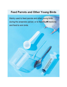 Juego de 5 Jeringas de Alimentación para Pájaros Hiflyer 2