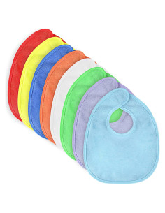 Set de 8 Baberos de Algodón Impermeables Vicloon para Bebés
