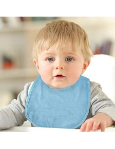 Set de 8 Baberos de Algodón Impermeables Vicloon para Bebés 2