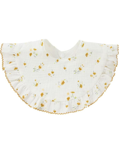 4 Baberos de Muselina Unisex Algodón para Bebés 0-36 Meses