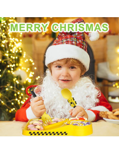 Set de Platos y Utensilios de Construcción Deinyi - Amarillo 2