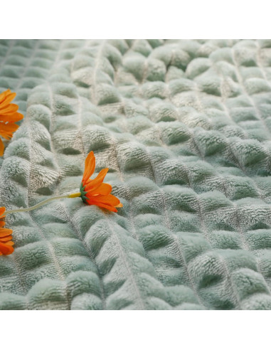 Manta de Franela 3D HOMRITAR Verde Salvia 76x102 cm Unisex