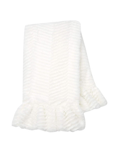 Manta de bebé de lujo Lambs & Ivy Chevron Rizada 76.2x101.6cm
