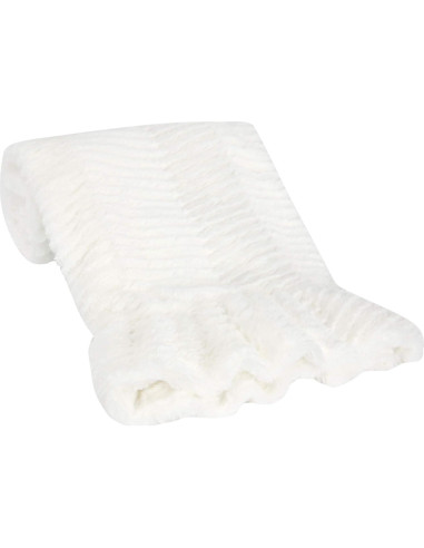 Manta de bebé de lujo Lambs & Ivy Chevron Rizada 76.2x101.6cm