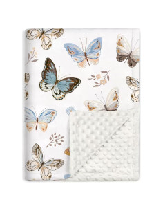 Manta de Recepción para Bebé BORITAR 75x100cm Mariposas