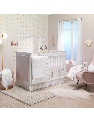 Manta de bebé de lujo Lambs & Ivy Chevron Rizada 76.2x101.6cm