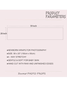 Envoltura de Fotografía para Recién Nacidos Zeroest Púrpura 2