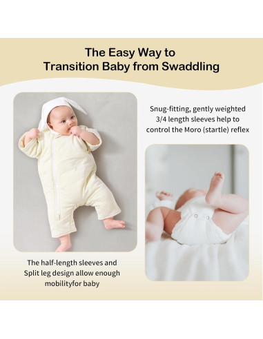 Saco de Sueño de Algodón Exzzzllent 6-9 Meses Hipoalergénico