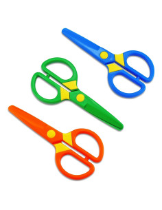 Juego de Tijeras de Seguridad para Niños JIALEEY - 3 Piezas Multicolores