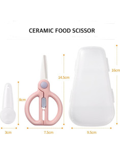 Tijeras de Cerámica DAMPEN para Bebés - Cortador Seguro Verde 2