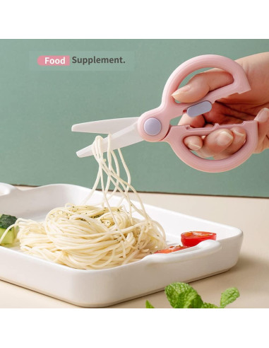 Tijeras de Cerámica DAMPEN para Bebés - Cortador Seguro Verde