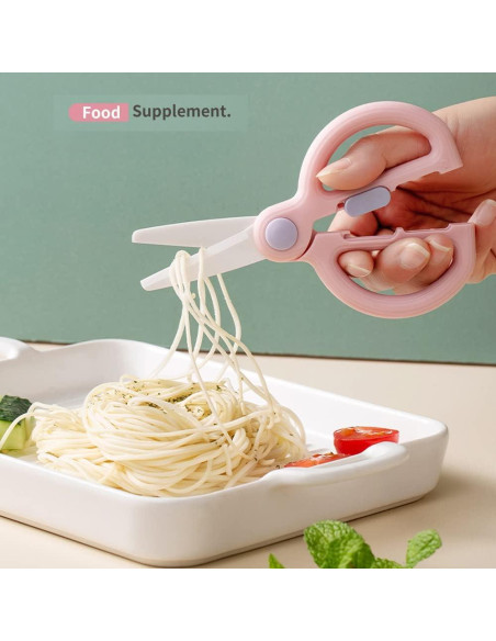 Tijeras de Cerámica DAMPEN para Bebés - Cortador Seguro Verde