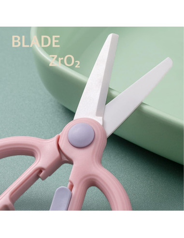 Tijeras de Cerámica DAMPEN para Bebés - Cortador Seguro Verde