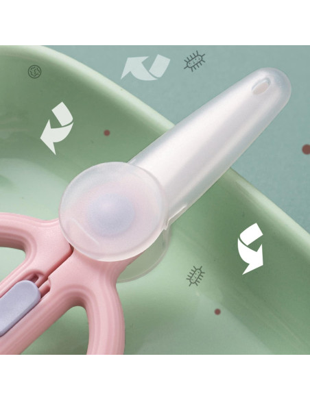 Tijeras de Cerámica DAMPEN para Bebés - Cortador Seguro Verde