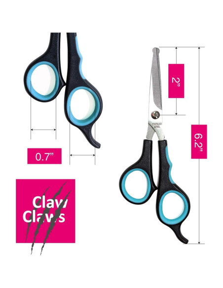 Tijeras de Aseo para Mascotas Claw Claws 15 cm Punta Redonda