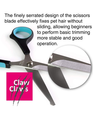 Tijeras de Aseo para Mascotas Claw Claws 15 cm Punta Redonda