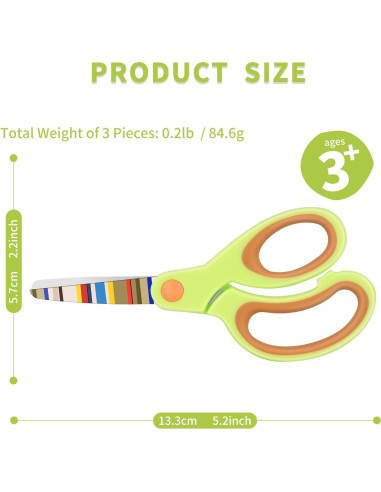 Tijeras de seguridad para niños Vutyvve - Set 3 piezas
