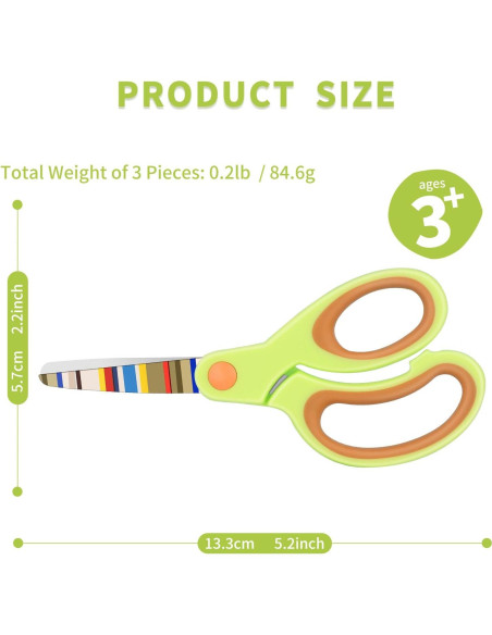 Tijeras de seguridad para niños Vutyvve - Set 3 piezas