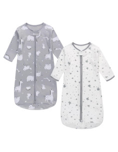 Saco de Sueño de Manga Larga Miracle Baby 0-6 Meses Algodón
