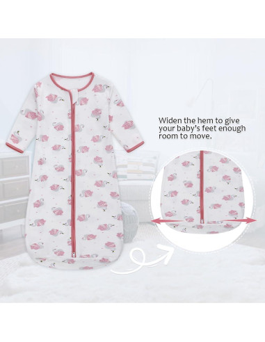 Saco de Sueño de Manga Larga Baby Honey 0-18 Meses Algodón