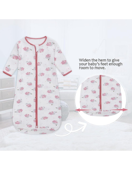 Saco de Sueño de Manga Larga Baby Honey 0-18 Meses Algodón