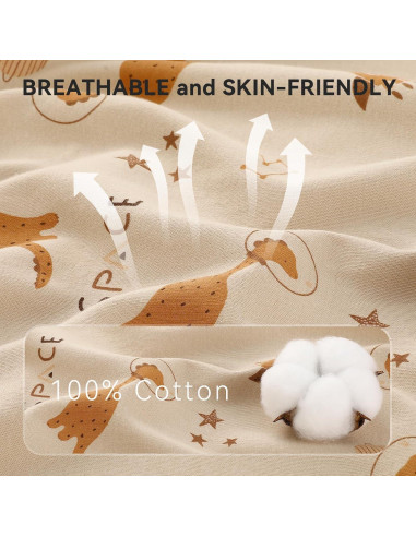 Saco de Sueño para Bebés 6-12 Meses FILLEEP 100% Algodón 0.5 Tog