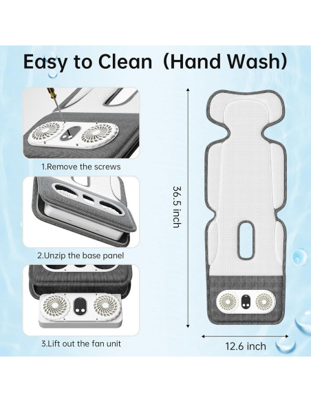 Almohadilla de Enfriamiento PANERGY para Cochecito de Bebé 93x33.8cm