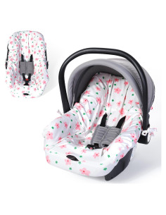 Funda de Asiento de Coche para Bebé Orzbow - Algodón Rosa