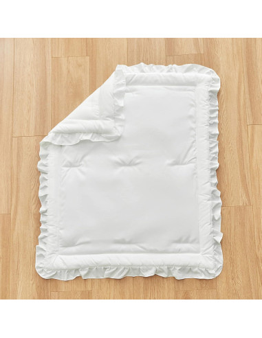 Juego de Ropa de Cuna 3 Piezas Uozzi Blanco Acolchado