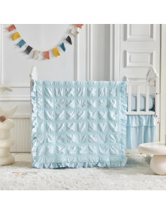 Juego de Ropa de Cuna UOZZI BEDDING 3 Piezas Azul Boho 2