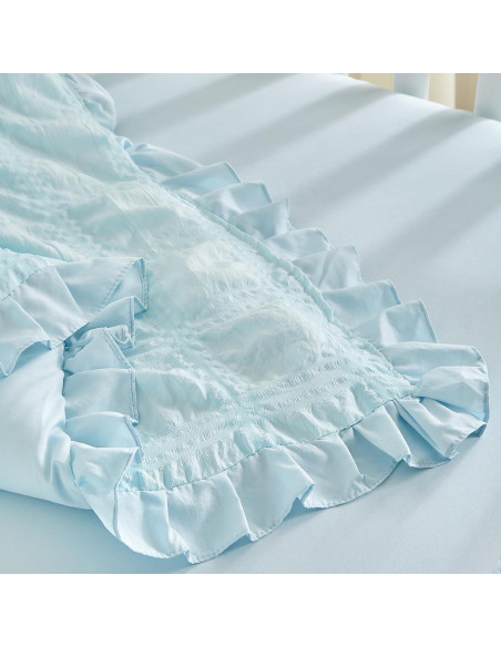 Juego de Ropa de Cuna UOZZI BEDDING 3 Piezas Azul Boho