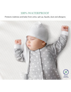 Protector de Colchón Impermeable Slumberfy Cuna Mini Transpirable 2
