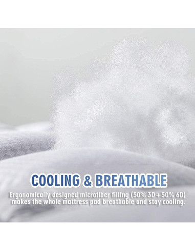 Almohadilla de Colchón Twin MATBEBY 99x191 cm Transpirable
